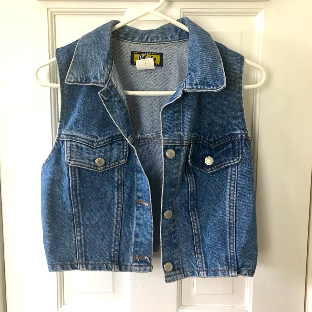 Vintage Denim Vest. Size Small